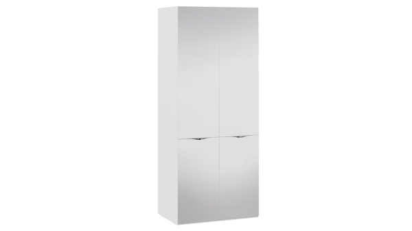 Шкаф для одежды с зеркальными дверями Глосс СМ-319.07.212 (Трия)